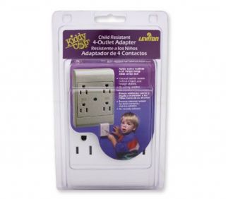  Resistant 4 Outlet Electrical Wall Adapter Plug Kiddy Cop Safe