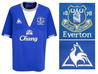Everton Football Mens Soccer Jersey Shirt Sz XXL New Tags Top Le Coq