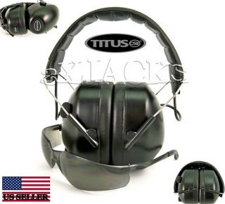 Titus Electronic Ear Muffs Eye Protection EB1S3 ANSI