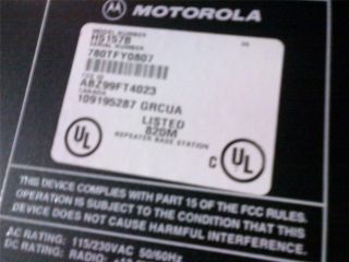 Motorola Radius GR1225 Repeater Model H5157B