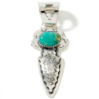 Jewelry Pendants Novelty Chaco Canyon Arrowhead Green Turquoise