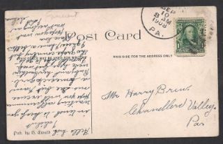 TIDIOUTE, PA. 1908 postcard published by G. EWALD