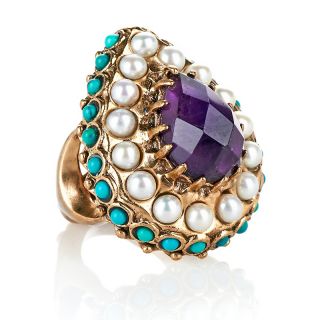  amethyst and multigemstone bronze ring rating 3 $ 89 90 s h $ 5 95