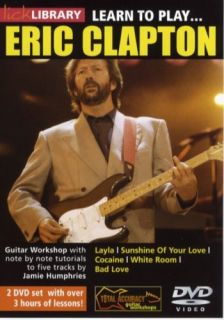 Lick Library Learn to Play Eric Clapton Guitar DVD New