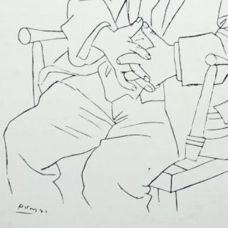 Picasso Drawing Art Cover Erik Satie Original Vinyl Pressing RARE