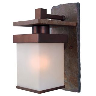 NEW 1 Light Outdoor Mission Sm Wall Lamp Lighting Fixture, Stone