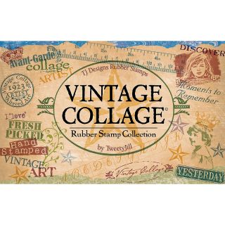 110 9943 tj designs rubber stamp set vintage collage rating be the