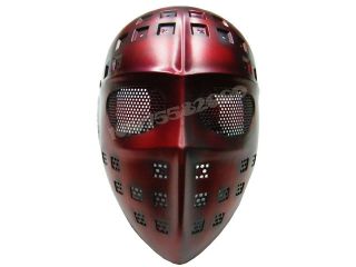  Eye Mesh Hard Plastic Full Face Cover Mask Spider Red Color