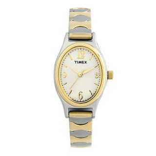 113 3405 timex timex women s 2 tone classic expansion band dress watch