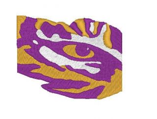  LSU Tiger Eye Embroidery Design