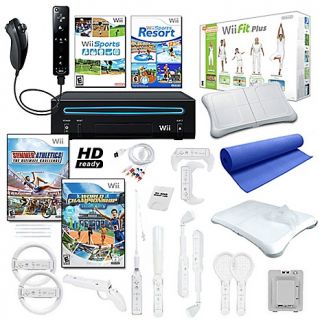 Nintendo Wii 5 Game Wii Fit Plus and Sports System Bundle with