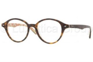  Ban RX5257 Eyeglass Frames 5057 4918   Top Dark Havana On Beige Frame