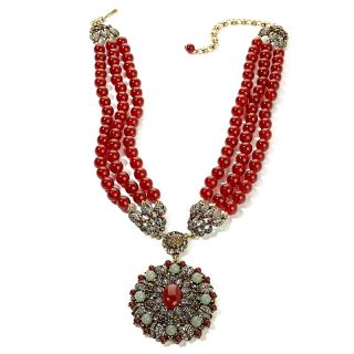 Jewelry Necklaces Statement Heidi Daus Endless Beauty 3 Row