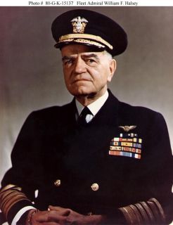 WWII WW2 US Navy Admiral William F Halsey 1942 8 5 X 11 inch