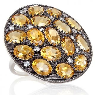 182 122 treasures of india 10 91ct citrine and white topaz sterling