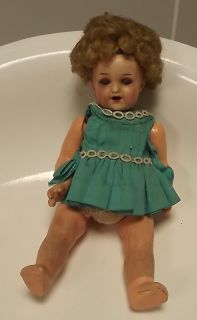 ERNEST HEUBACH BABY DOLL BISQUE COMPOSITION # 342  16/0 EYES GLASS 9 1