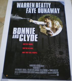 bonnie and clyde dvd movie poster 1 sided original 27x40