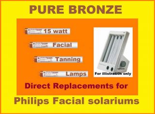 15W Facial Tanning Lamps 4 Philips Solarium Sun Beds