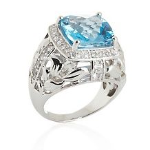 victoria wieck swiss blue and white topaz frame ring $ 129 95 $ 149 95