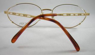 ESCADA Vintage Gold Tortoise Oval Eyeglasses Sunglasses Frames
