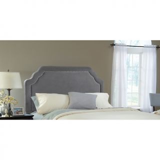 Hillsdale Furniture Carlyle Fabric Headboard   Queen   Pewter colored