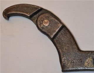 Fairmount 474 Adjustable Hook Pin Spanner Wrench 2   4 3/4 ** Nice **