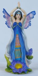 Lotus Flower Fairy Figurine Statue Jane Starr Weils