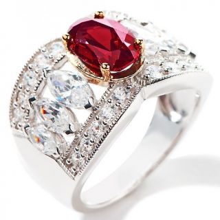 141 487 absolute xavier 3 82ct absolute oval created ruby domed band