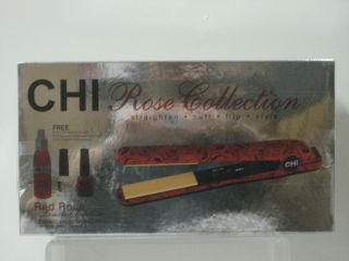 Chi 1Flat Iron far infrared Red Rose collection w/ 44 Iron Guard