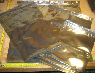 FARADAY CAGE ESD BAGS 6 BAGS IN 4 ASSORTED SIZES Survivalists Preppers