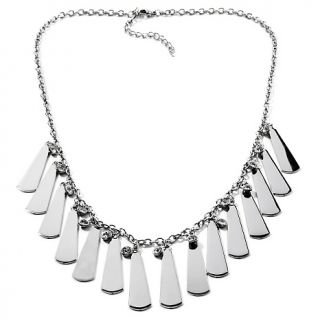 151 783 stately steel stately steel linear drop 22 bib necklace with