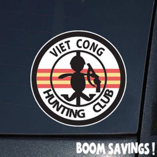 US Army Vietnam Emblem Viet Cong Hunting Club 6 Decal Sticker Buy3