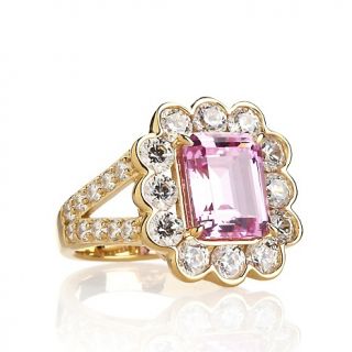 Jewelry Rings Cocktail Jean Dousset Absolute™ Emerald Cut Pink