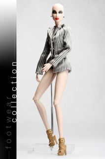  Vogue Brown Leather Designer Fashion Ankle Boots for Fr Barbie