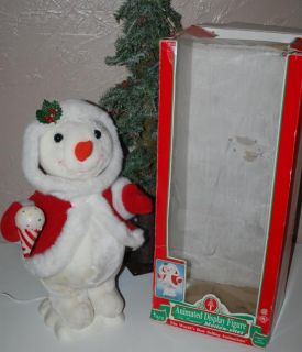 Christmas Telco Porcelite Animated Motionette Mrs Snowman Display