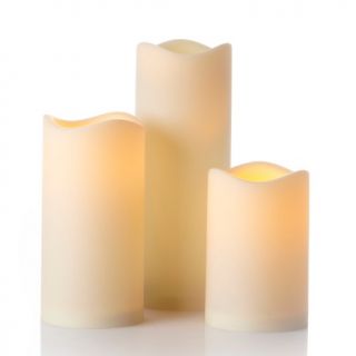 166 633 colin cowie set of 3 outdoor flameless candles with timer
