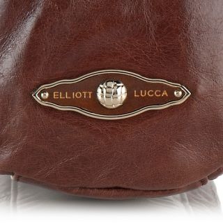 Elliott Lucca Almeira Leather Bucket Tote with Weaving