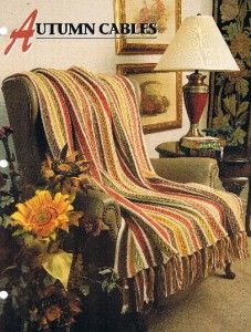 Autumn Cables Annies Attic Crochet Afghan Pattern Instructions