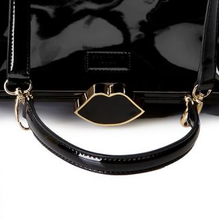 Lulu Guinness Eva Medium Patent Leather Frame Bag