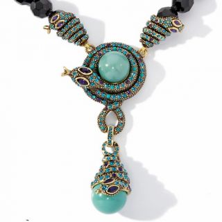168 308 heidi daus heidi daus captivating coil beaded drop necklace