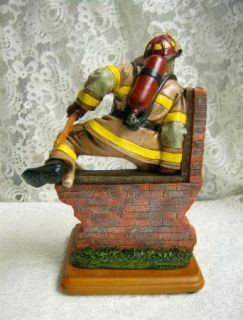  Red Hats of Courage Fire Fighter Figurine Fearless First Edition 2000