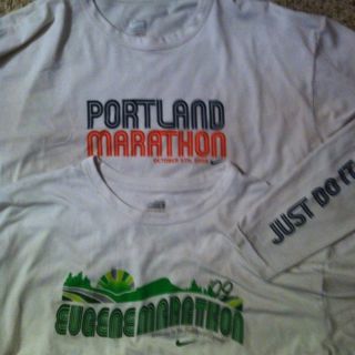 Nike Portland Eugene Oregon Marathon 2008 2009 Long Sleeve FitDry Tech