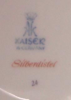 AK Kaiser Exclusive Nossek Silver Thistle Weather Clock Flower