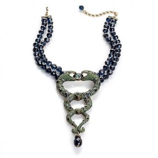 182 029 heidi daus heidi daus spellbinding snake beaded drop necklace