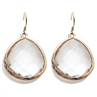 201 776 cl by design slice of ice white quartz drop earrings rating 2
