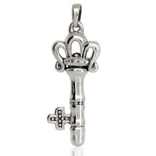 201 885 la dea bendata sterling silver stylized key pendant rating be