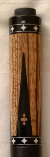 Dale Perry DP Pool Cue Signed 1 1 Exotic Zebrawood Ebony Black