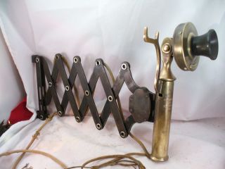 Western Electric Railroad Candlestick Telephone Scissors Bracket 1915