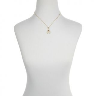 Jewelry Pendants Cubic Zirconia Absolute™ Wishbone Pendant