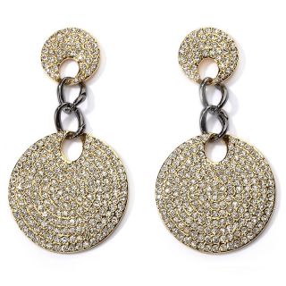 208 759 real collectibles by adrienne two tone jeweled circle drop